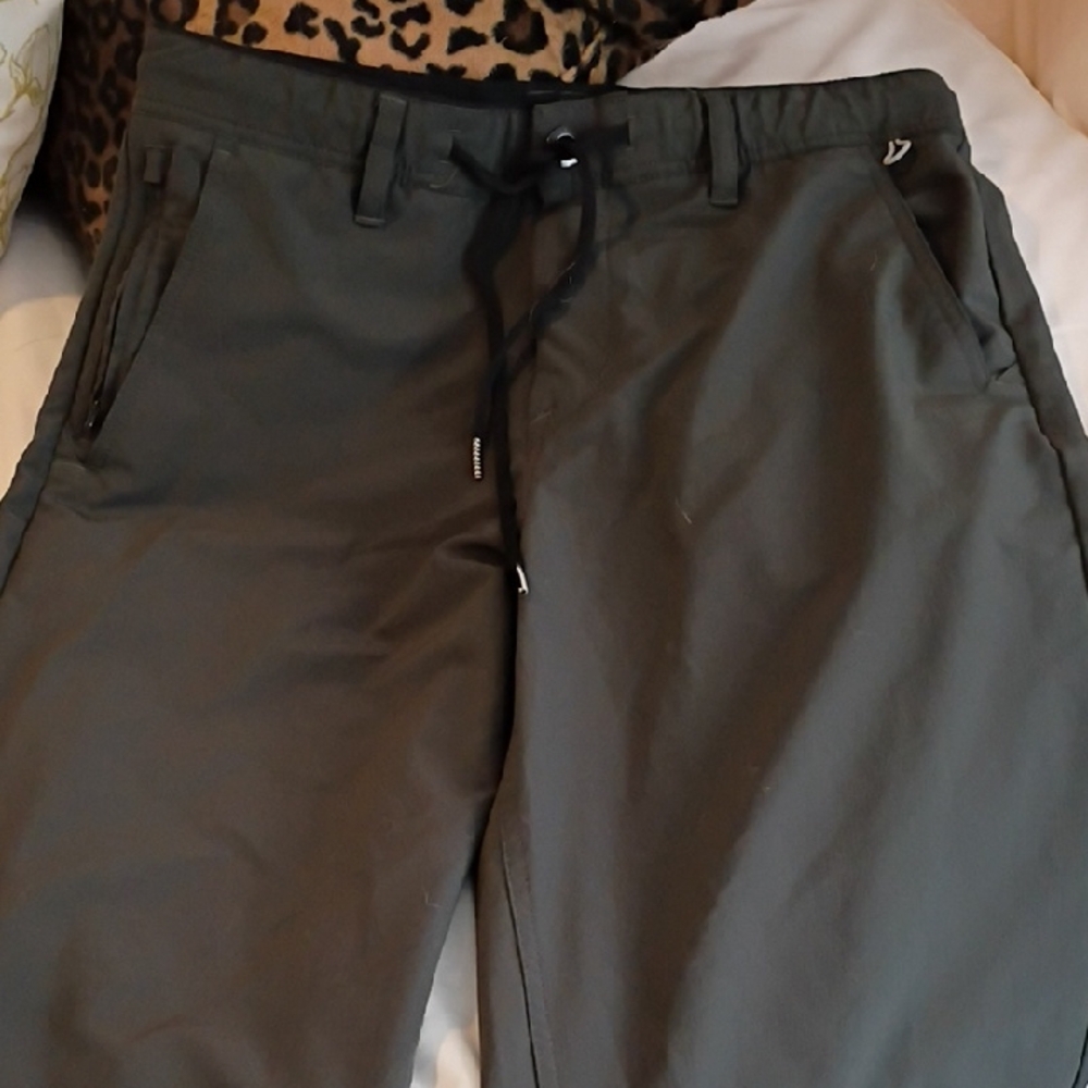 Volcom Men's Dark Gray Chinos